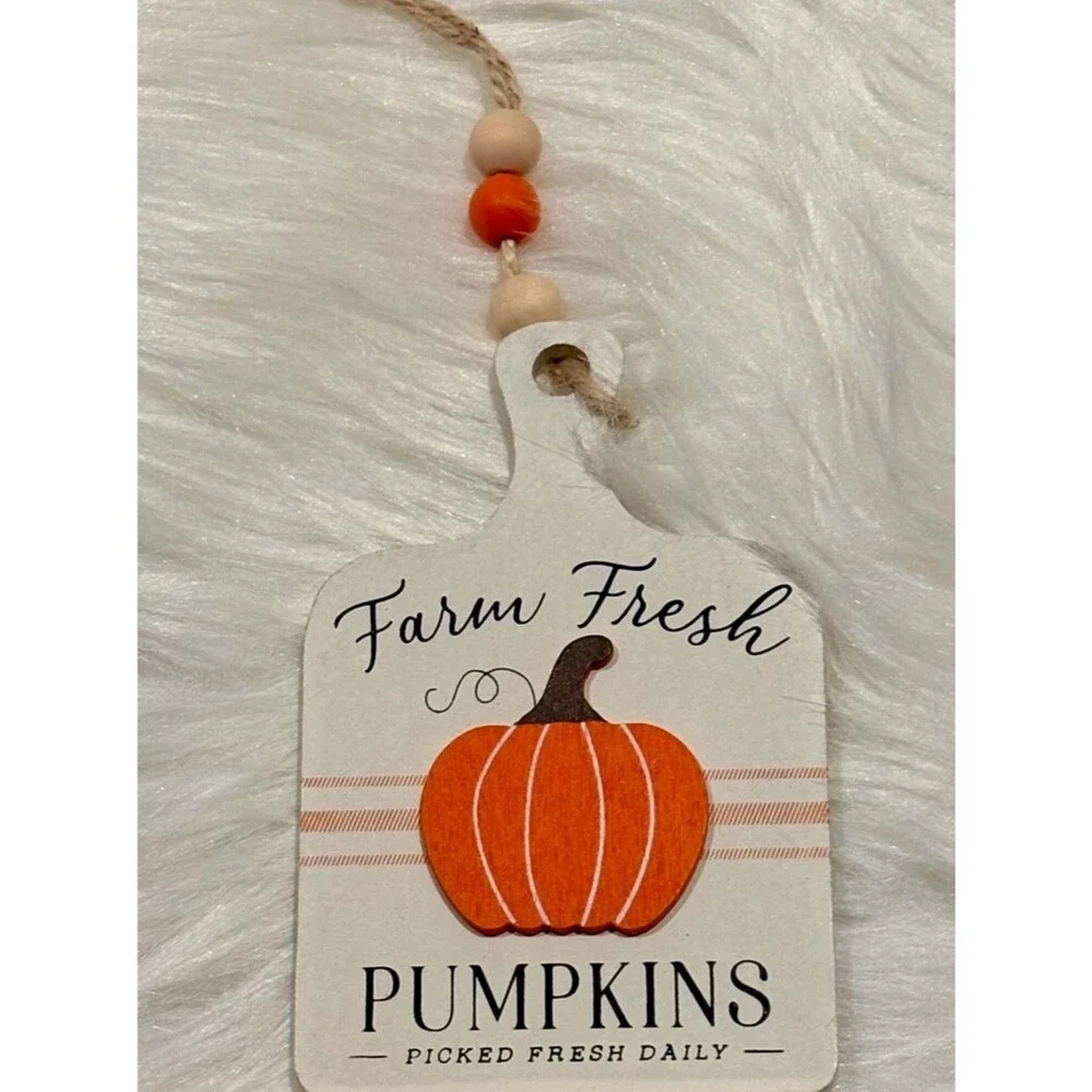 Fall Pumpkin Decor Set – Farmhouse Style Tiered Tray Signs